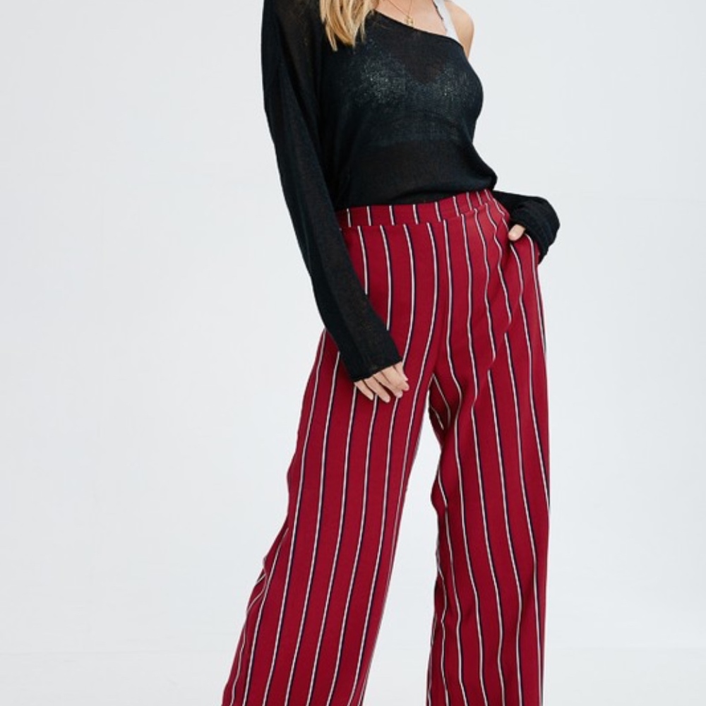 Stripe Palazzo PantsWide Leg